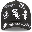 shapka-izvita-traker-cherna-snapbek-9forty-m-crown-a-frame-all-over-na-chicago-white-sox-mlb-ot-new-era