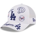 shapka-izvita-traker-byala-snapbek-9forty-m-crown-a-frame-all-over-na-los-angeles-dodgers-mlb-ot-new-era