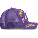 shapka-izvita-traker-violetka-snapbek-9forty-m-crown-a-frame-all-over-na-los-angeles-lakers-nba-ot-new-era