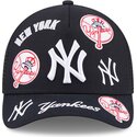 shapka-izvita-traker-tmnosin-snapbek-9forty-m-crown-a-frame-all-over-na-new-york-yankees-mlb-ot-new-era