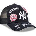 shapka-izvita-traker-tmnosin-snapbek-9forty-m-crown-a-frame-all-over-na-new-york-yankees-mlb-ot-new-era