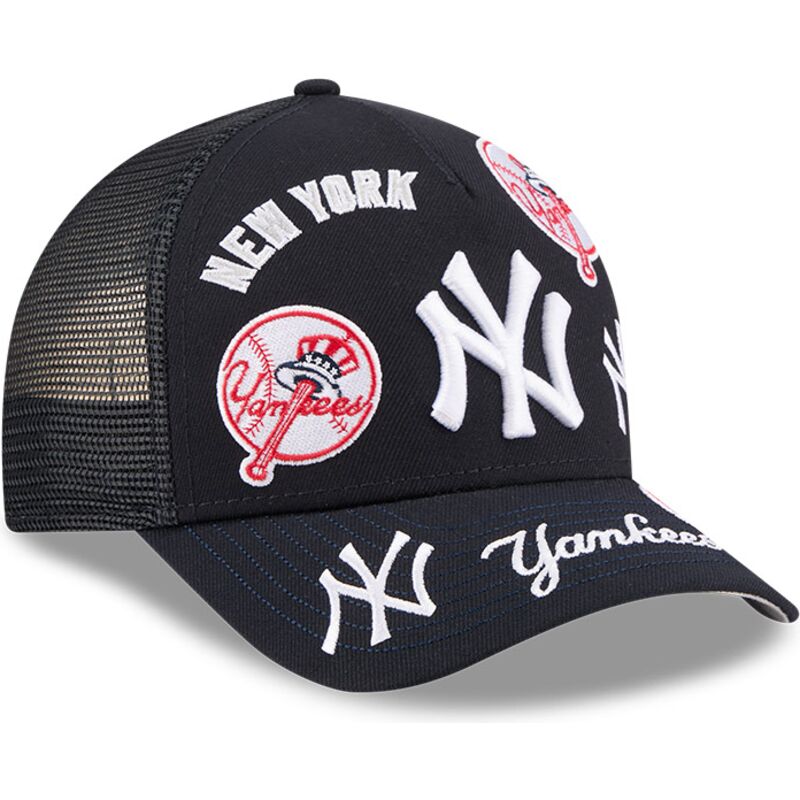 shapka-izvita-traker-tmnosin-snapbek-9forty-m-crown-a-frame-all-over-na-new-york-yankees-mlb-ot-new-era