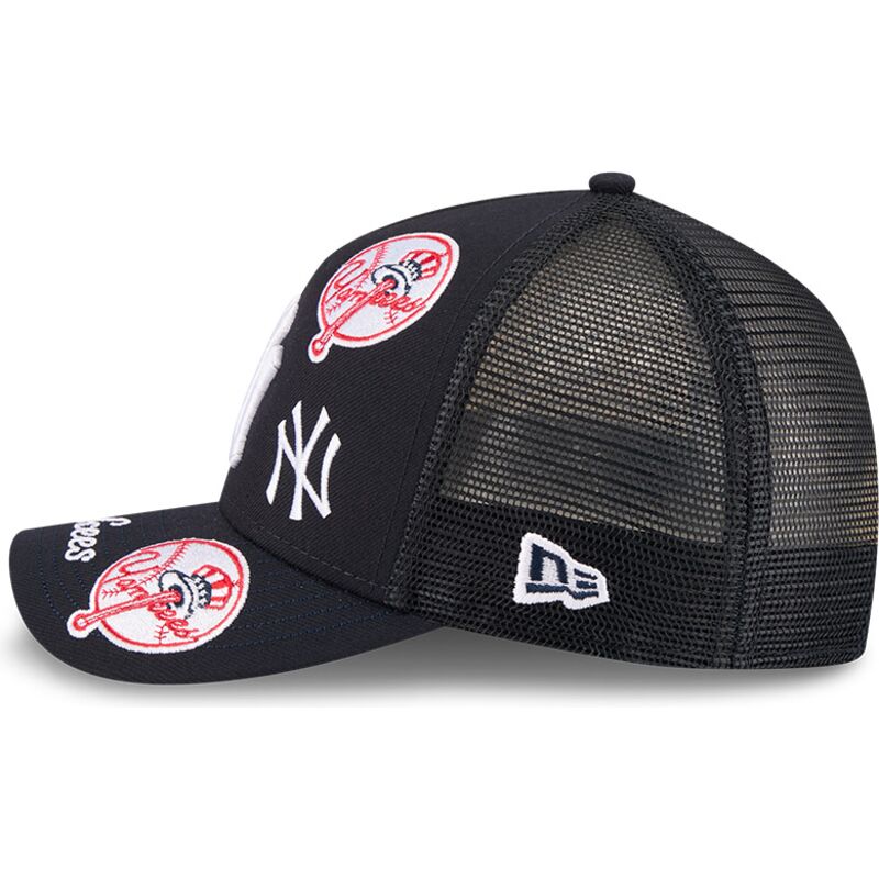 shapka-izvita-traker-tmnosin-snapbek-9forty-m-crown-a-frame-all-over-na-new-york-yankees-mlb-ot-new-era