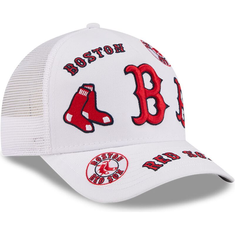 shapka-izvita-traker-byala-snapbek-9forty-m-crown-a-frame-all-over-na-boston-red-sox-mlb-ot-new-era