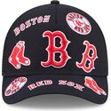 shapka-izvita-traker-tmnosin-snapbek-9forty-m-crown-a-frame-all-over-na-boston-red-sox-mlb-ot-new-era