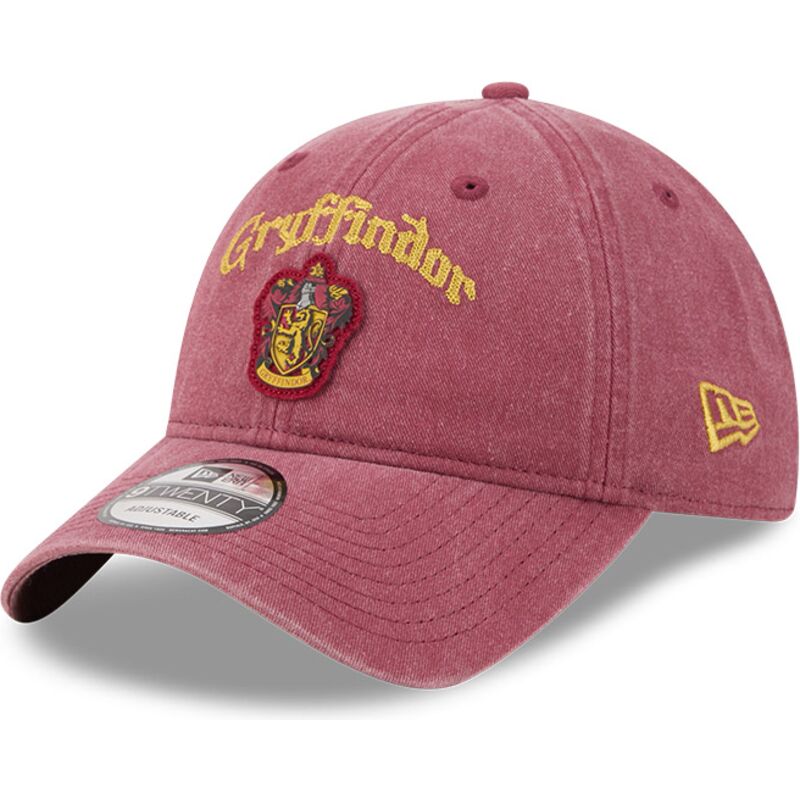 shapka-izvita-chervena-reguliruem-9twenty-na-lifestyle-f1-na-gryffindor-harry-potter-ot-new-era