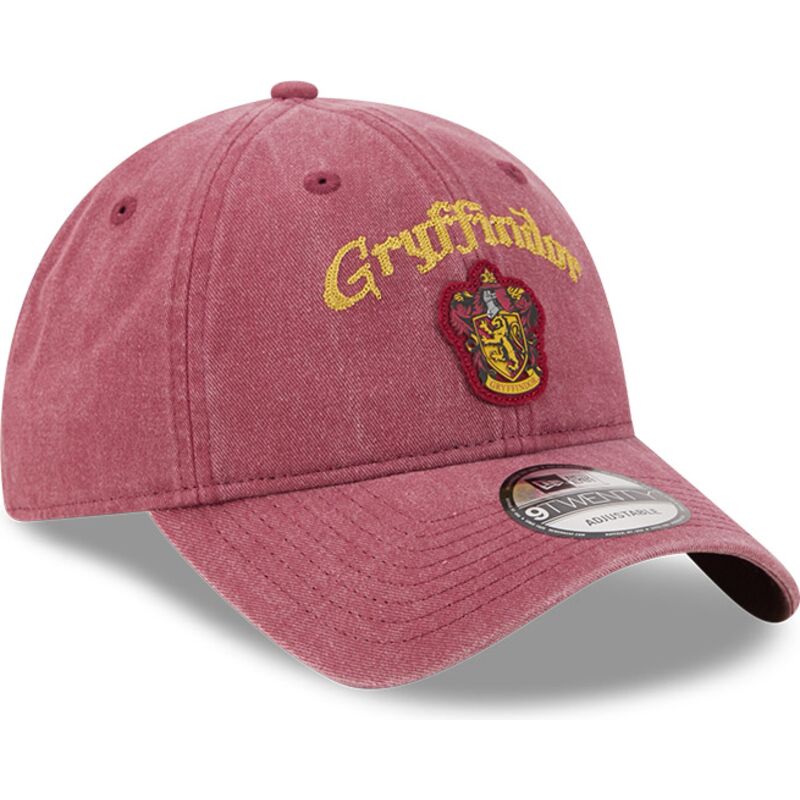 shapka-izvita-chervena-reguliruem-9twenty-na-lifestyle-f1-na-gryffindor-harry-potter-ot-new-era