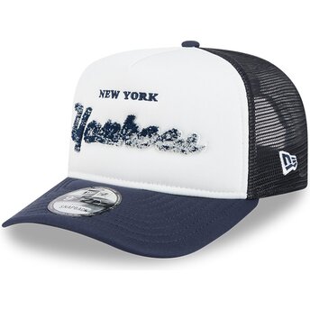 Шапка извита тракер тъмносин снапбек 9FIFTY A Frame NA Lifestyle F1 на New York Yankees MLB от New Era