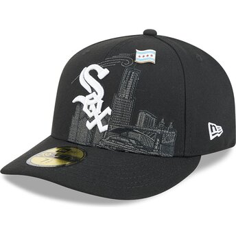 Шапка извита черна прилепнала 59FIFTY Pin NA Lifestyle F1 на Chicago White Sox MLB от New Era