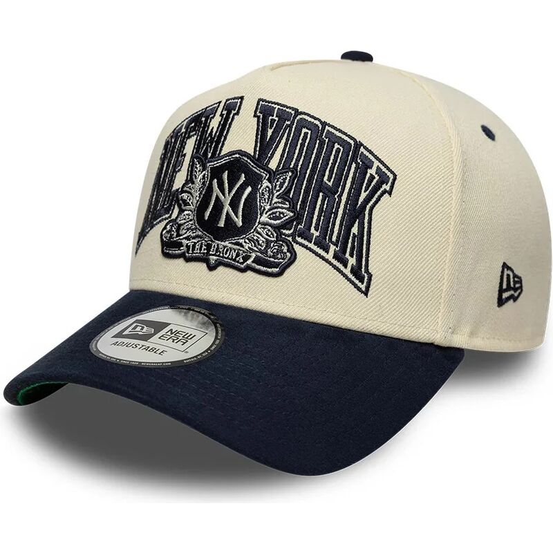 shapka-izvita-bezhov-snapbek-e-frame-wordmark-suede-na-new-york-yankees-mlb-ot-new-era