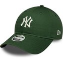 shapka-izvita-zelena-reguliruem-9twenty-league-essential-midi-na-new-york-yankees-mlb-ot-new-era