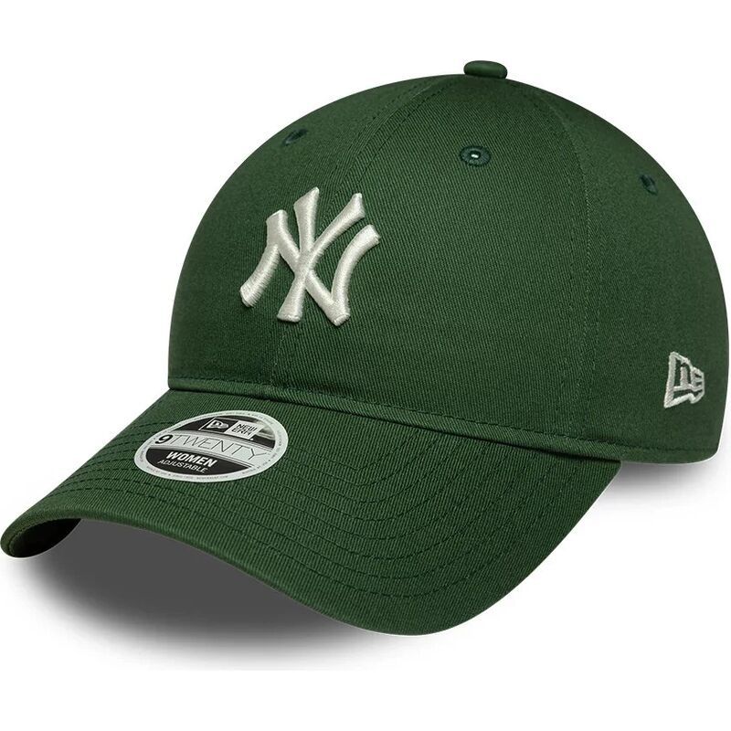 shapka-izvita-zelena-reguliruem-9twenty-league-essential-midi-na-new-york-yankees-mlb-ot-new-era