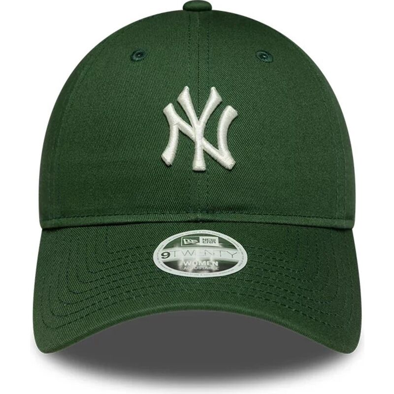 shapka-izvita-zelena-reguliruem-9twenty-league-essential-midi-na-new-york-yankees-mlb-ot-new-era