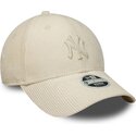 shapka-izvita-bezhov-reguliruem-9forty-cord-na-new-york-yankees-mlb-ot-new-era