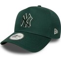 shapka-izvita-zelena-snapbek-e-frame-team-outline-na-new-york-yankees-mlb-ot-new-era