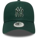 shapka-izvita-zelena-snapbek-e-frame-team-outline-na-new-york-yankees-mlb-ot-new-era