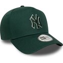 shapka-izvita-zelena-snapbek-e-frame-team-outline-na-new-york-yankees-mlb-ot-new-era