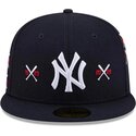 shapka-ploska-tmnosin-prilepnala-59fifty-spike-lee-crossed-bats-na-new-york-yankees-mlb-ot-new-era