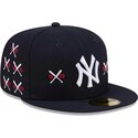 shapka-ploska-tmnosin-prilepnala-59fifty-spike-lee-crossed-bats-na-new-york-yankees-mlb-ot-new-era