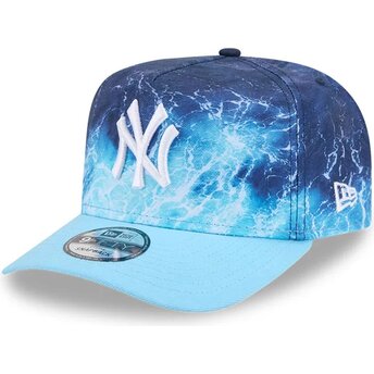 Шапка извита синя снапбек 9FIFTY A Frame Deep Water на New York Yankees MLB от New Era