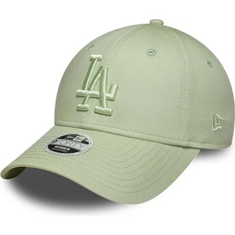 Шапка извита зелена регулируем 9FORTY League Essential на Los Angeles Dodgers MLB от New Era