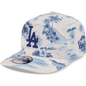 Шапка извита синя снапбек 19TWENTY Tropics на Los Angeles Dodgers MLB от New Era