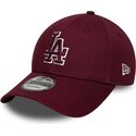 shapka-izvita-chervena-reguliruem-9forty-team-outline-na-los-angeles-dodgers-mlb-ot-new-era