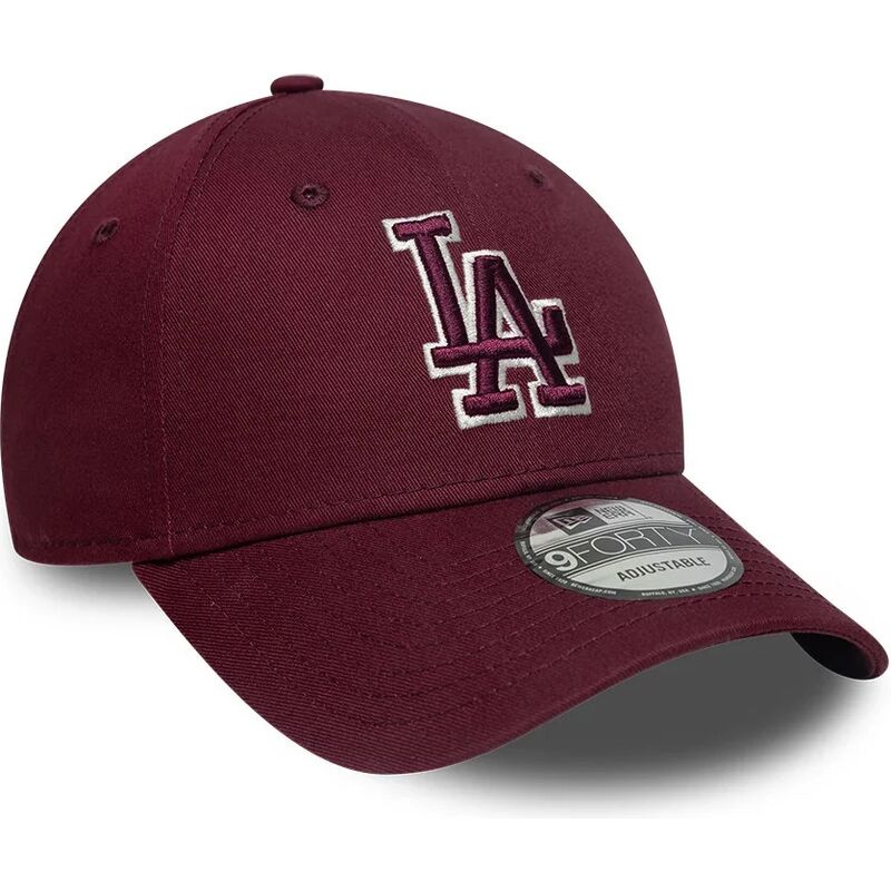 shapka-izvita-chervena-reguliruem-9forty-team-outline-na-los-angeles-dodgers-mlb-ot-new-era