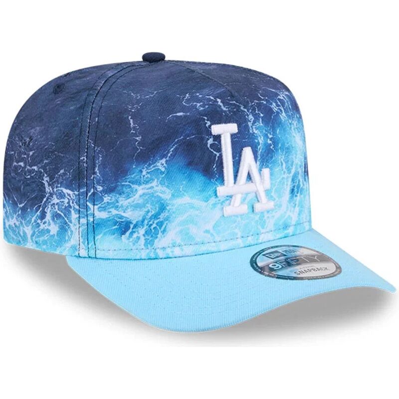 shapka-izvita-sinya-snapbek-9fifty-a-frame-deep-water-na-los-angeles-dodgers-mlb-ot-new-era