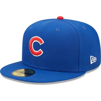 Шапка плоска синя прилепнала 59FIFTY AC Perf на Chicago Cubs MLB от New Era