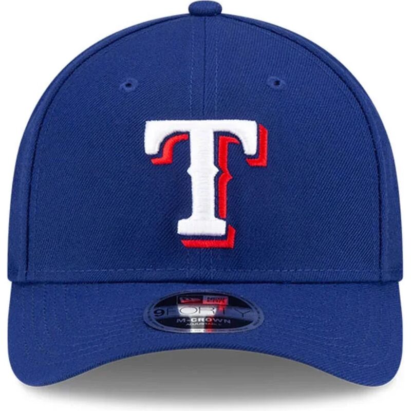 shapka-izvita-sinya-snapbek-9forty-m-crown-player-replica-na-texas-rangers-mlb-ot-new-era