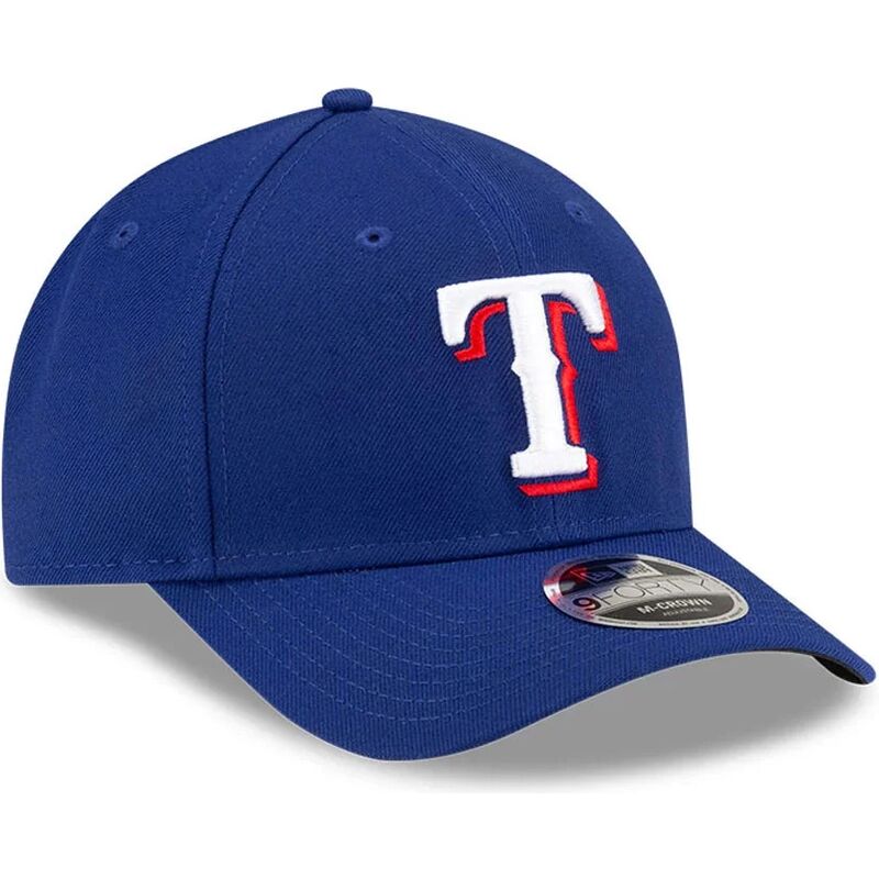 shapka-izvita-sinya-snapbek-9forty-m-crown-player-replica-na-texas-rangers-mlb-ot-new-era