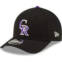 shapka-izvita-cherna-snapbek-9forty-m-crown-player-replica-na-colorado-rockies-mlb-ot-new-era