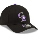 shapka-izvita-cherna-snapbek-9forty-m-crown-player-replica-na-colorado-rockies-mlb-ot-new-era