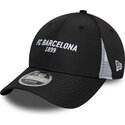 shapka-izvita-cherna-snapbek-9forty-m-crown-featherweight-poly-na-fc-barcelona-laliga-ot-new-era