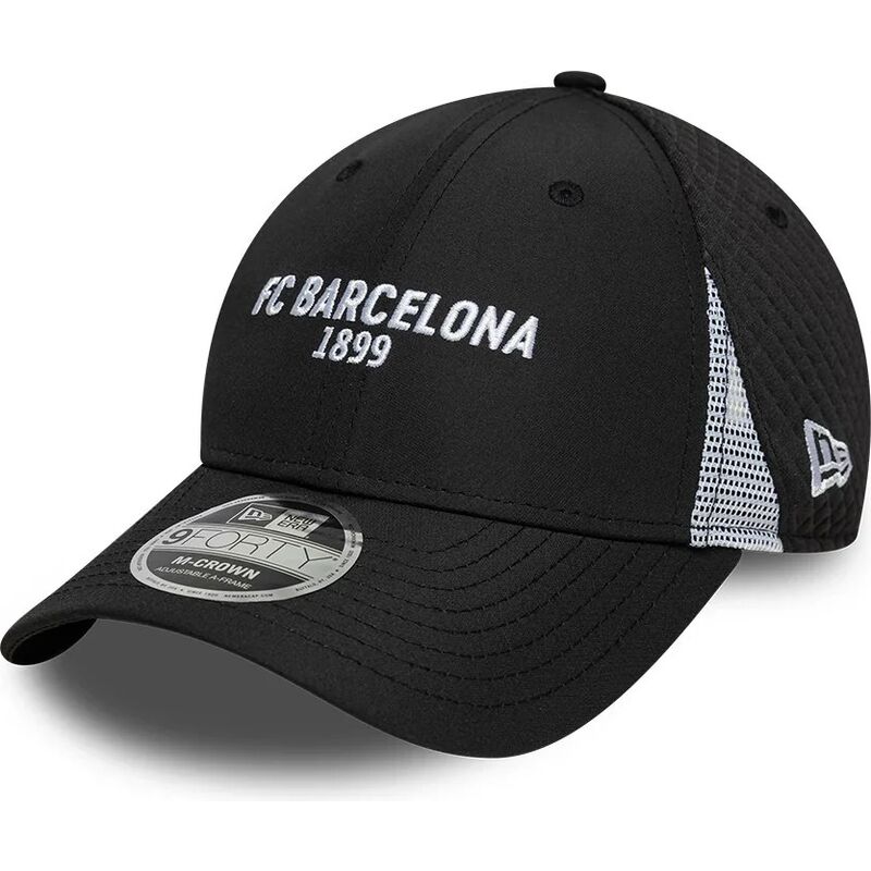 shapka-izvita-cherna-snapbek-9forty-m-crown-featherweight-poly-na-fc-barcelona-laliga-ot-new-era