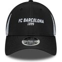 shapka-izvita-cherna-snapbek-9forty-m-crown-featherweight-poly-na-fc-barcelona-laliga-ot-new-era