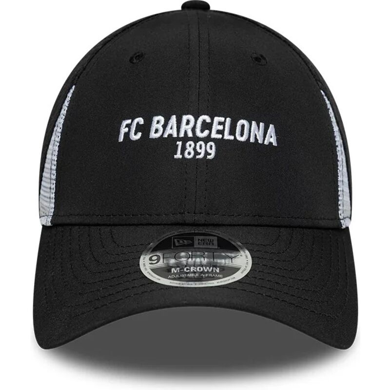 shapka-izvita-cherna-snapbek-9forty-m-crown-featherweight-poly-na-fc-barcelona-laliga-ot-new-era
