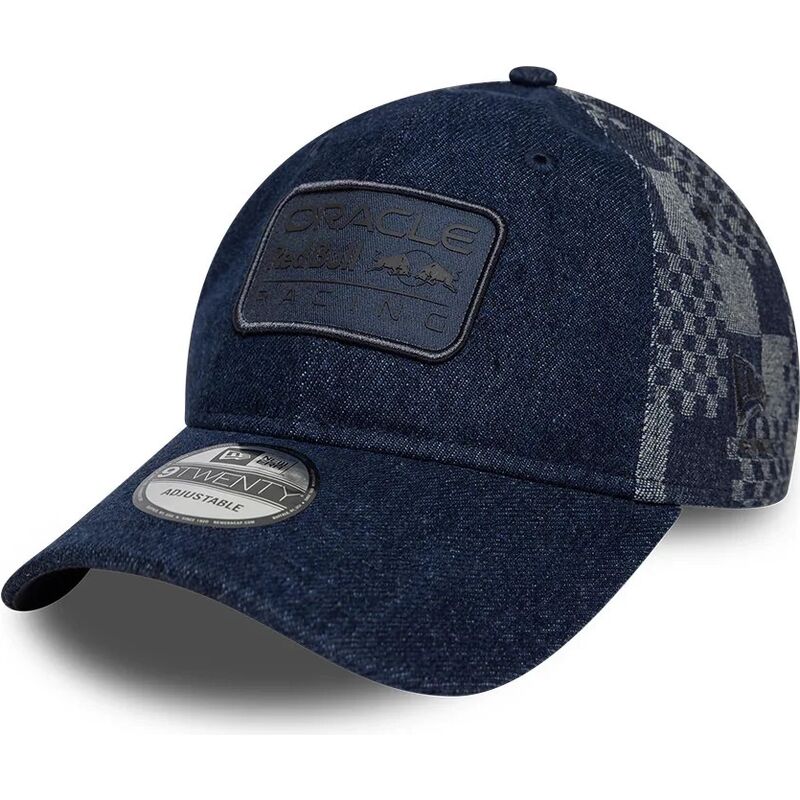 shapka-izvita-tmnosin-reguliruem-9twenty-patterned-denim-na-red-bull-racing-formula-1-ot-new-era