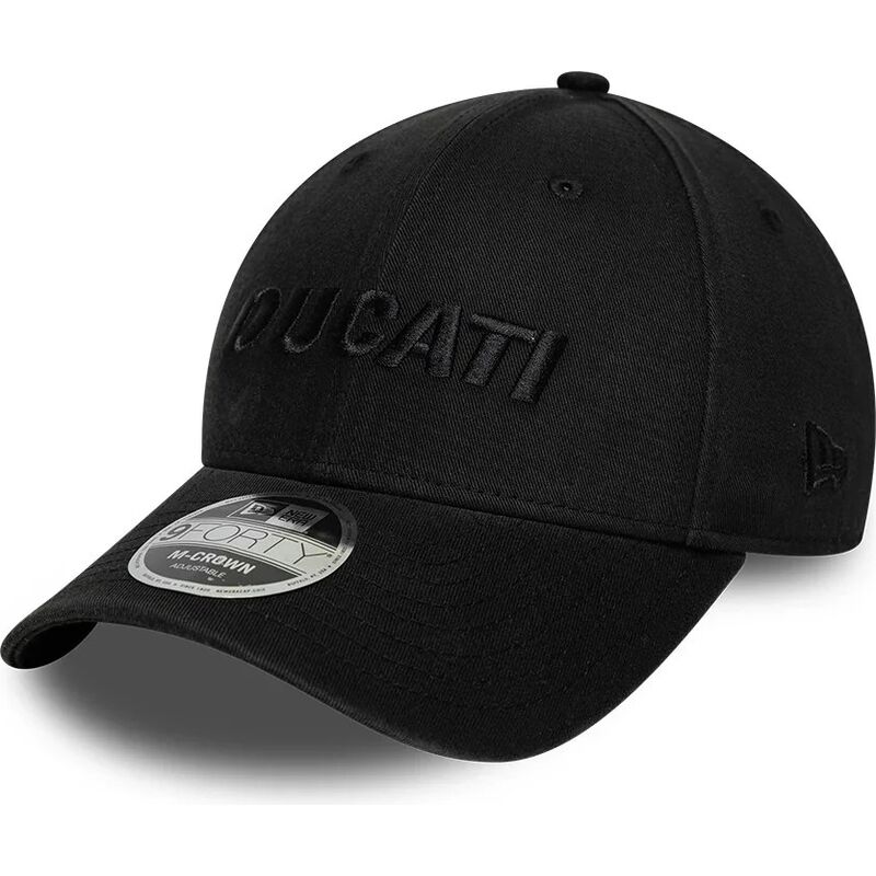 shapka-izvita-cherna-snapbek-9forty-m-crown-wordmark-na-ducati-motor-motogp-ot-new-era
