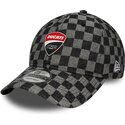 shapka-izvita-cherna-reguliruem-9twenty-check-na-ducati-motor-motogp-ot-new-era