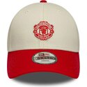 shapka-izvita-bezhov-reguliruem-za-deca-9forty-contrast-na-manchester-united-football-club-premier-league-ot-new-era