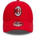 shapka-izvita-chervena-reguliruem-za-deca-9forty-core-na-ac-milan-serie-a-ot-new-era