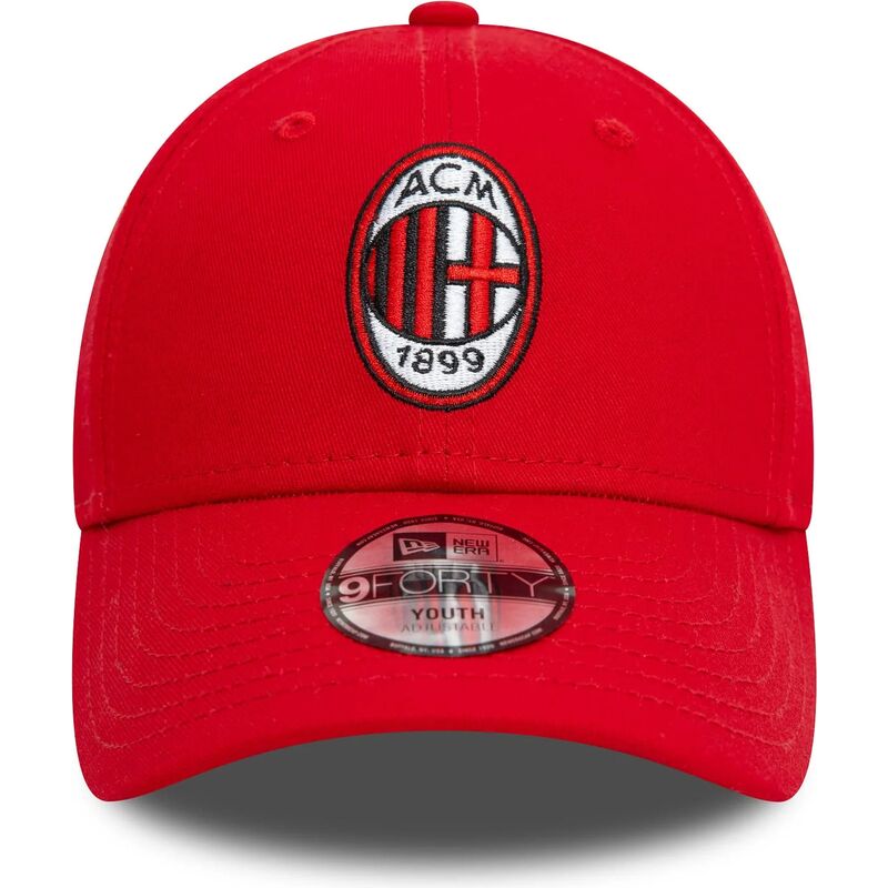 shapka-izvita-chervena-reguliruem-za-deca-9forty-core-na-ac-milan-serie-a-ot-new-era