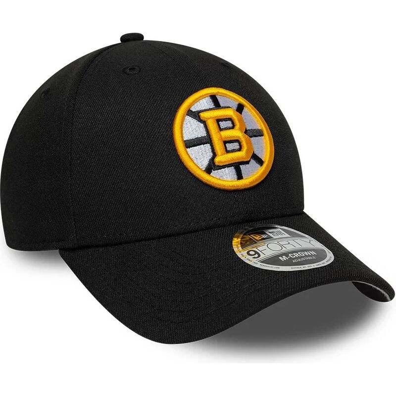 shapka-izvita-cherna-snapbek-9forty-m-crown-team-na-boston-bruins-nhl-ot-new-era