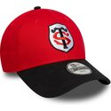shapka-izvita-chervena-snapbek-za-deca-9forty-team-na-stade-toulousain-top-14-ot-new-era