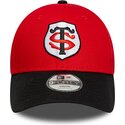 shapka-izvita-chervena-snapbek-za-deca-9forty-team-na-stade-toulousain-top-14-ot-new-era