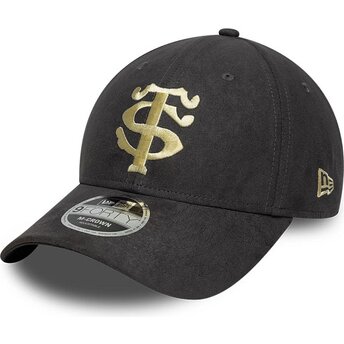 Шапка извита сив снапбек 9FORTY M-Crown Suede на Stade Toulousain Top 14 от New Era