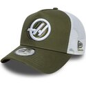 shapka-izvita-traker-zelena-snapbek-a-frame-seasonal-na-haas-f1-team-formula-1-ot-new-era