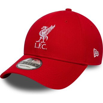 Шапка извита червена регулируем 9FORTY Core на Liverpool Football Club Premier League от New Era